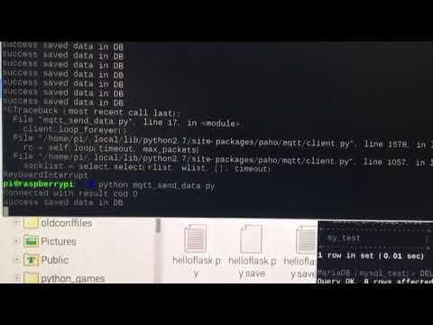 라즈베리파이 파이썬 mqtt 데이터를 DB에 저장