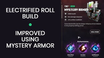 Improved Electrified Roll Build (Speedrun Optimized) using Mystery Armor | Minecraft Dungeons