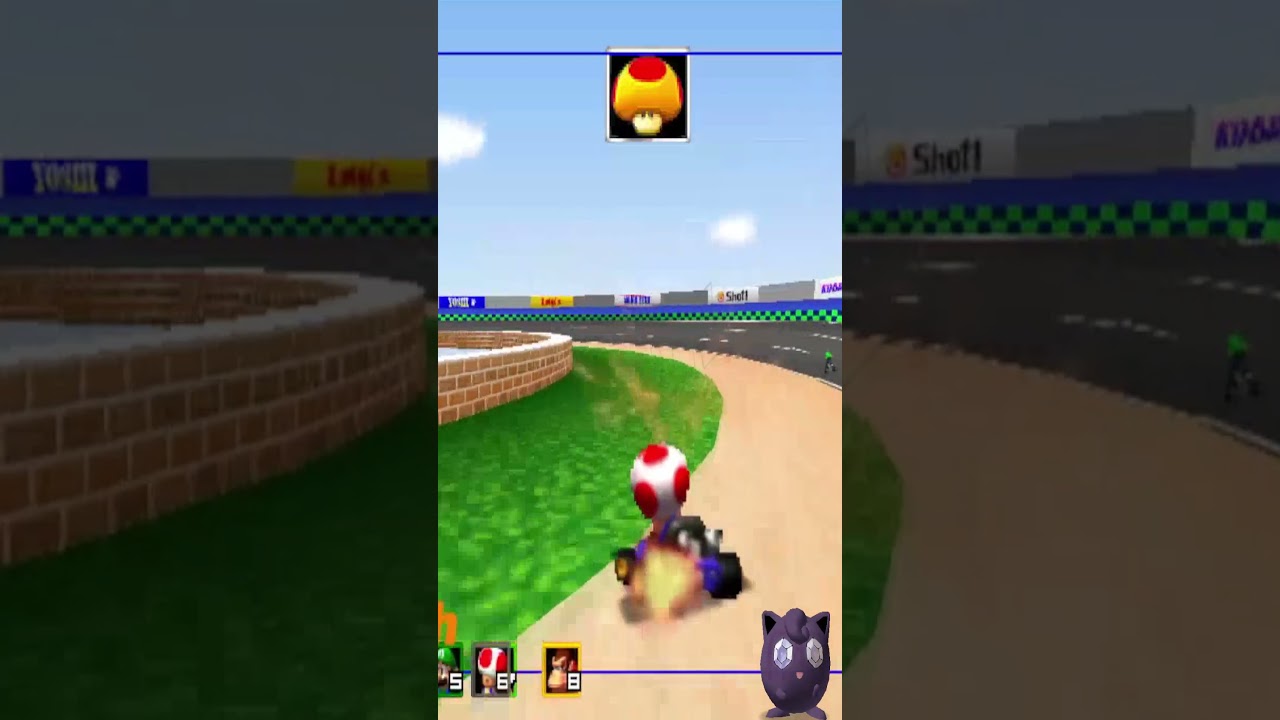 mario kart 64 custom item MEGA MUSHROOM Romhack/Mod 