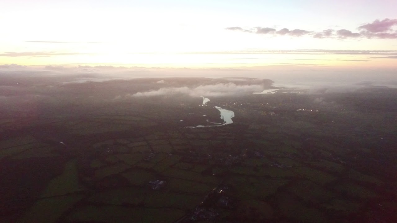 Cilgerran from above (twilight)