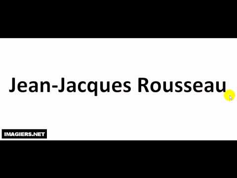 Pronounce like a French #Jean Jacques Rousseau