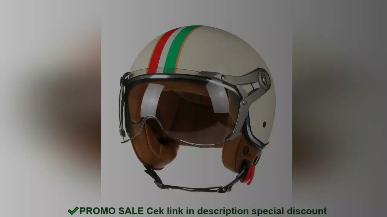 New Open Face 3/4 Motorcycle Helmet Retro Motorbike Helmets Vintage Chopper Capacete De Moto Bike Sc