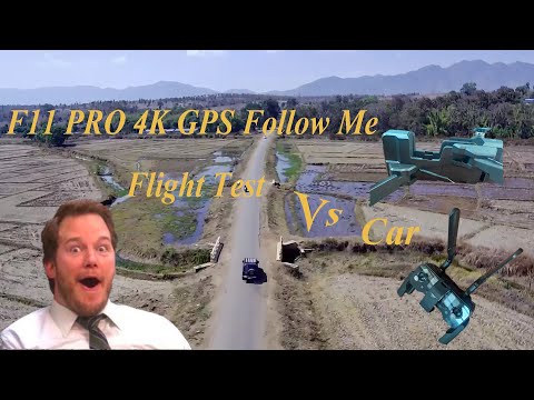 F11 Pro 4K flight test GPS Follow Me & Manual control by the Remote