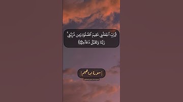 سورة ابراهيم الآية ٣٩ الى ٤٢ بصوت الشيخ محمد صديق المنشاوي
