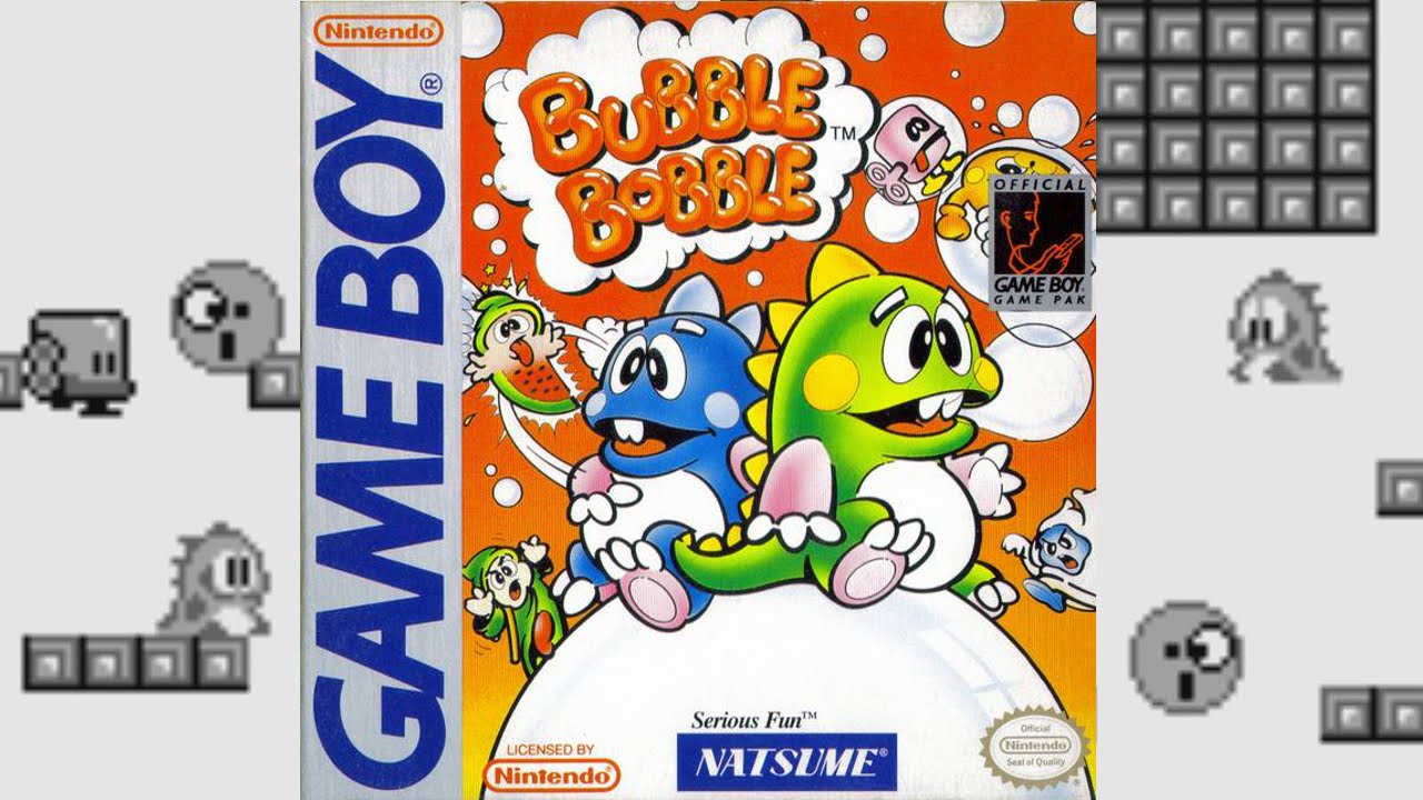 Jeu Game Boy Bubble Bobble - Édition Taito 1991 - 1ère édition FR - Cartouche Seule