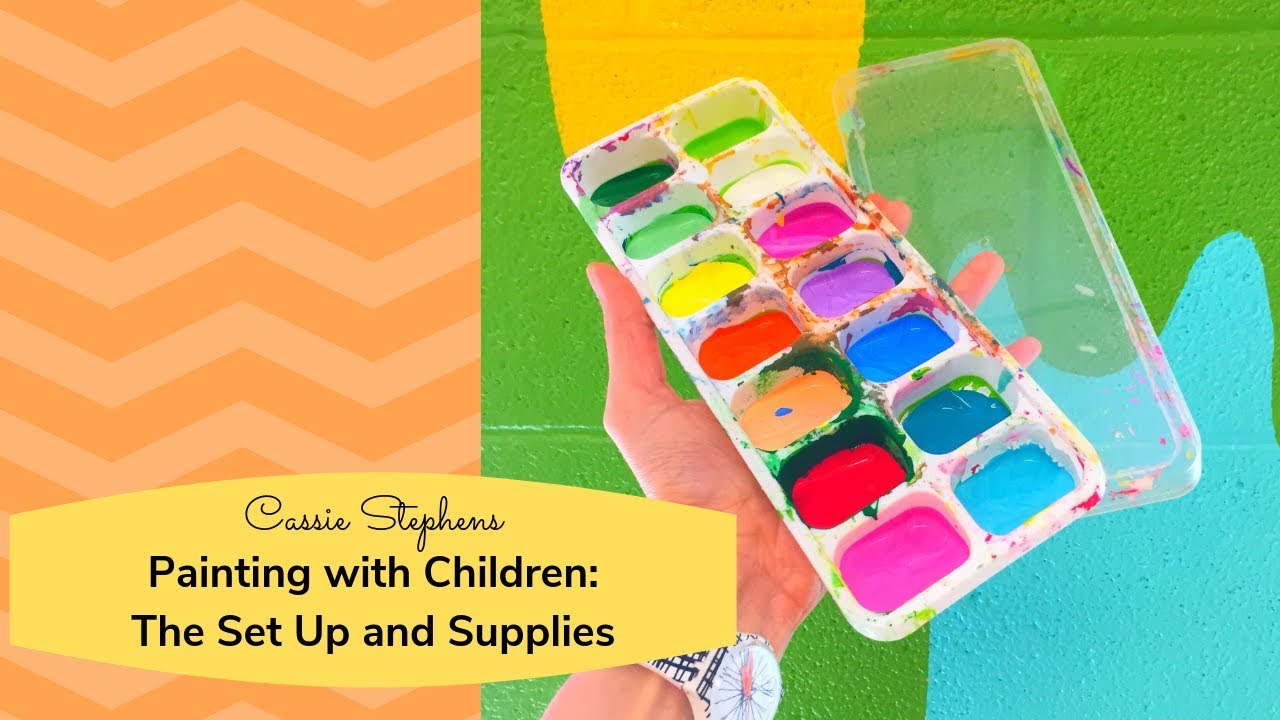 Art Teacherin' 101 Painting with Children, the supplies and set up