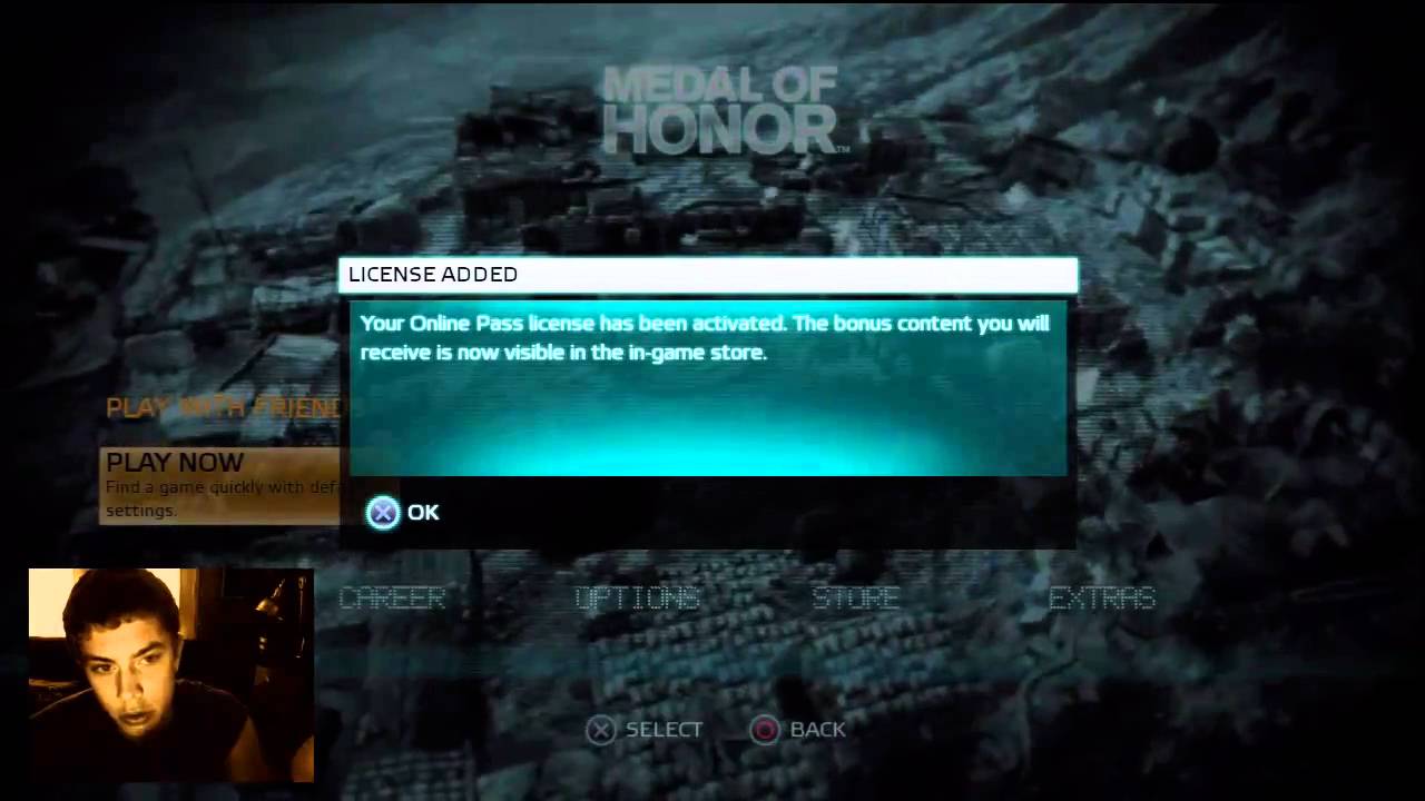 مشكلة في كود تفعيل Medal Of Honor Online البوابة الرقمية Adslgate