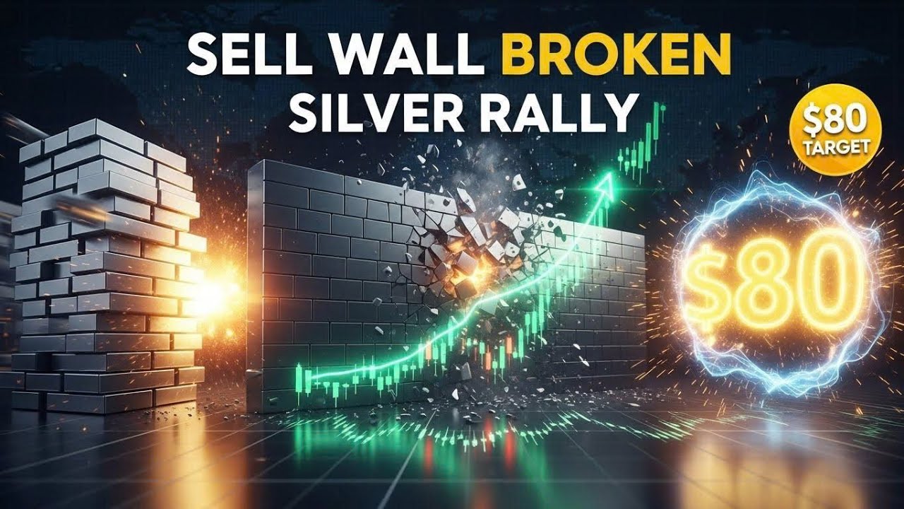 Major Sell Wall Breaks: Silver Surges Toward $80 in Historic Rally