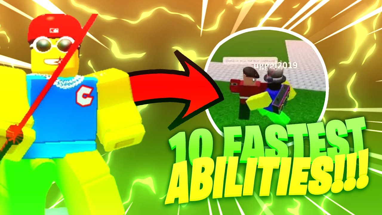 Top 10 fastest abilities in ability war (ROBLOX) - YouTube