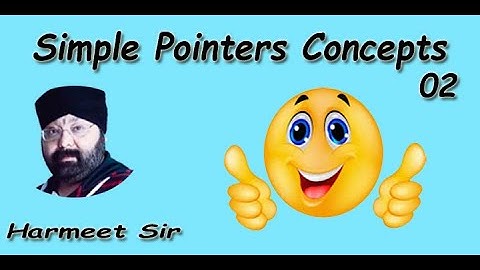 Pointers in C | Array Of Integer Pointer | Pointers in Clanguage | By Harmeet Sir | 2022 #1