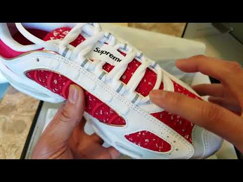 Unboxing SUPREME x NIKE AIR MAX TAILWIND IV Shoes + On Feet! 3 31 2019