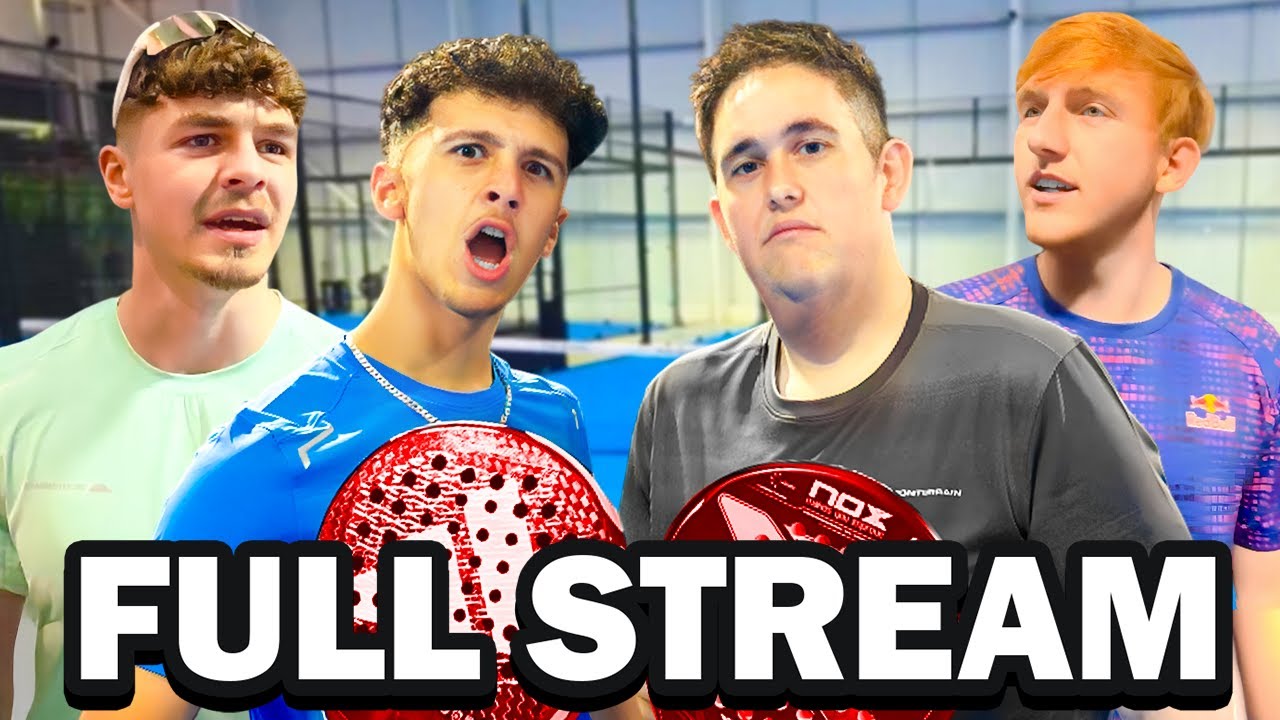 BigBeno & PieFace Compete In A Creator Padel Tournament..