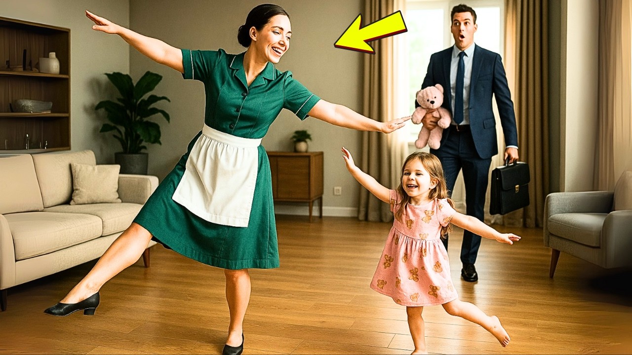 O MILIONÁRIO vê babá dançando balé com sua filha que sonha ser bailarina e se emociona.