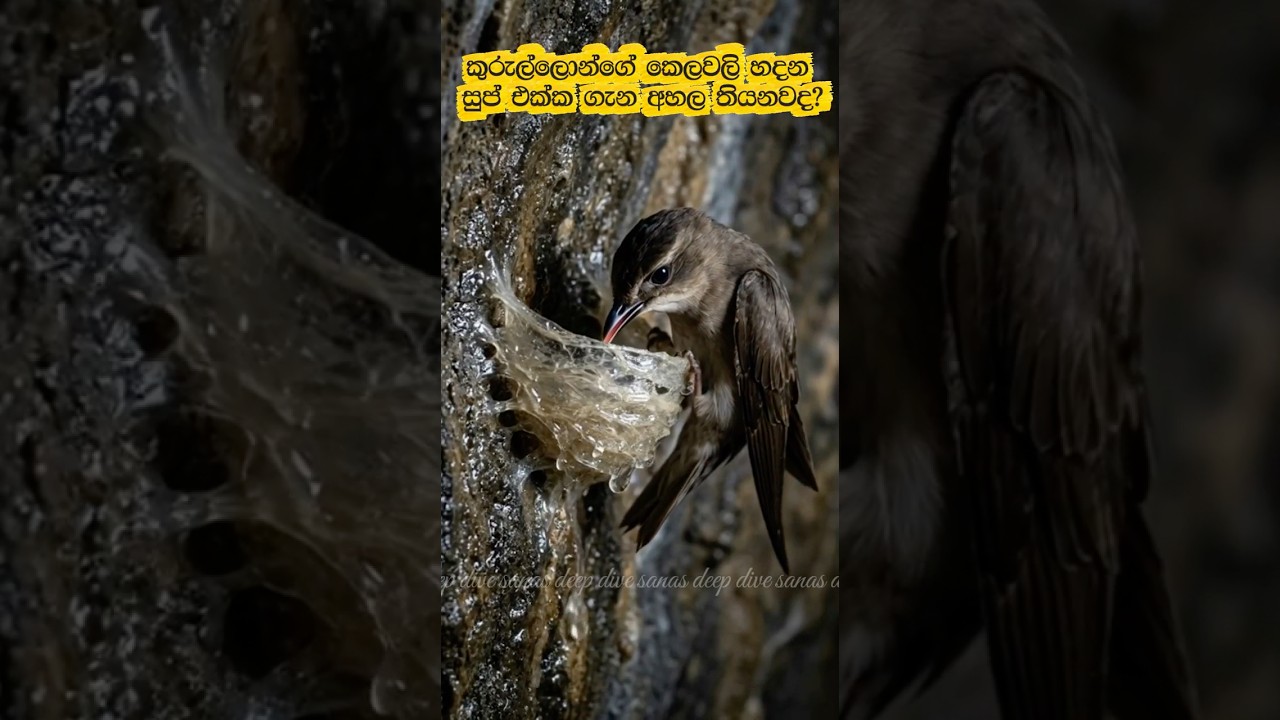 කුරුල්ලන්ගේ කෙළ වලින් හදන ලෝකේ ගණන්ම සුප් එක! 🍲💰