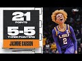 Jasmine Carson heats up for historic quarter in LSU&#39;s title win