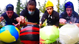 ICE BALLOON CUTTING COMPILATION! 🔪🧊🎈 #asmr #satisfying #chill #relaxing #asmrsounds #davidbeck