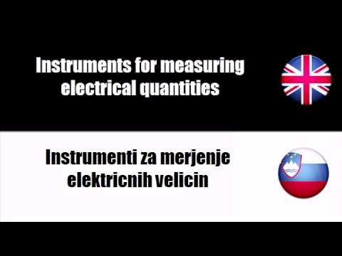 LEARN SLOVENIAN = Merilni instrumenti