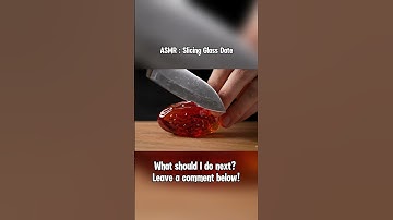 ASMR: SLICING GLASS DATE #aiasmr #aigenerated #aiglass #veo3