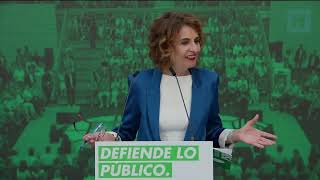 María Jesús Montero proclamándose “la mujer más poderosa de la democracia”