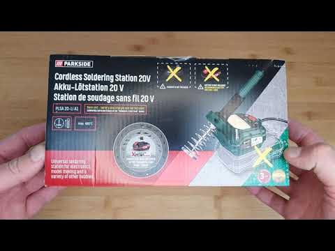 Parkside PLSA 20-Li YouTube Cordless A1 x20v Lötstation, Soldering Station, Team Akku 