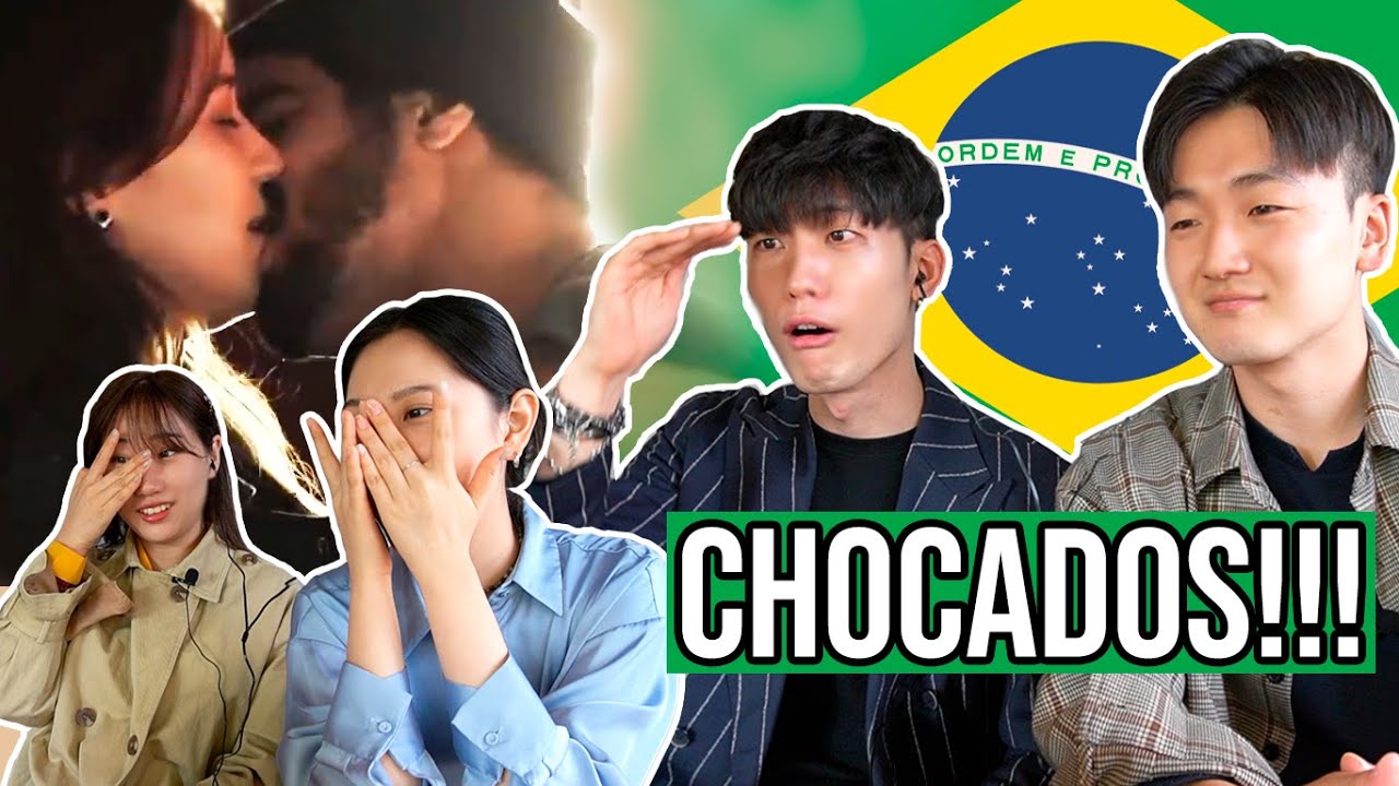 COREANOS REAGEM A NOVELAS BRASILEIRAS (Briga e beijo!!!) YouTube