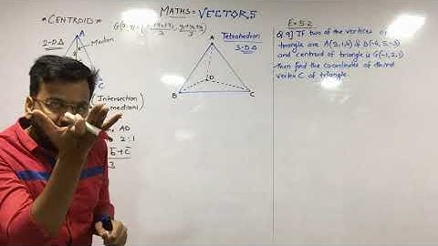 VECTORS | LEC 6 | CENTROID OF TRIANGLE & TETRAHEDRON | Maths | CLass 12 | Ex 5.2 | MISSION MATHS
