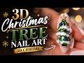This 3D Christmas Tree Nail Art Is Insane
