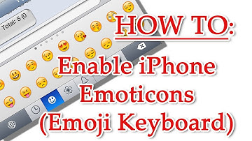 Enabling Emoticons (Emoji Keyboard) iPhone iPad iPod Touch