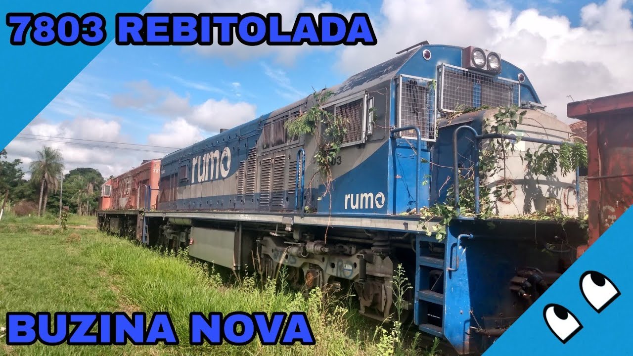 🔵 TREM SIDERÚRGICO CARREGADO! 3818 COM BUZINA NOVA