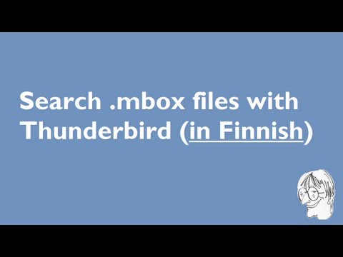 Thunderbird as search software for Mailman mailing lists (in Finnish)