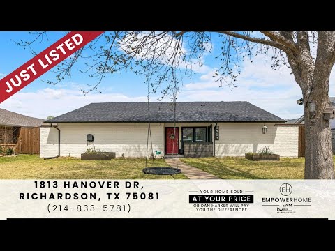1813 Hanover Dr, Richardson, TX home video tour