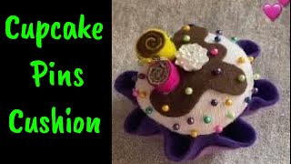 How To Make Cupcake Pin Cushion For Sell Or For Your Own / DIY Pin Cushion Tutorial @The Twins Day