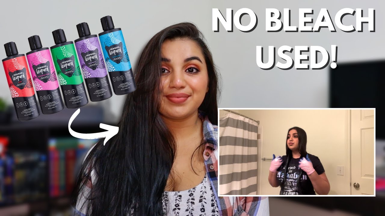 Dyeing My Dark/Black Hair with Strawberry Leopard Hair Dye | No Bleach Used  | Bits of Bhavika - thptnganamst.edu.vn