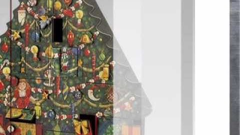 Christmas Tree Wooden Advent Calendar by Byers Choice - AtopTheTable.com