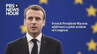 WATCH LIVE: French President Macron addresses a joint session of Congress