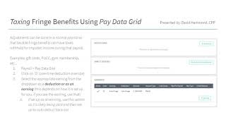 Dominion taxing fringe benefits on pay grid