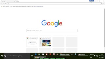 How to create new user profile in Google chrome