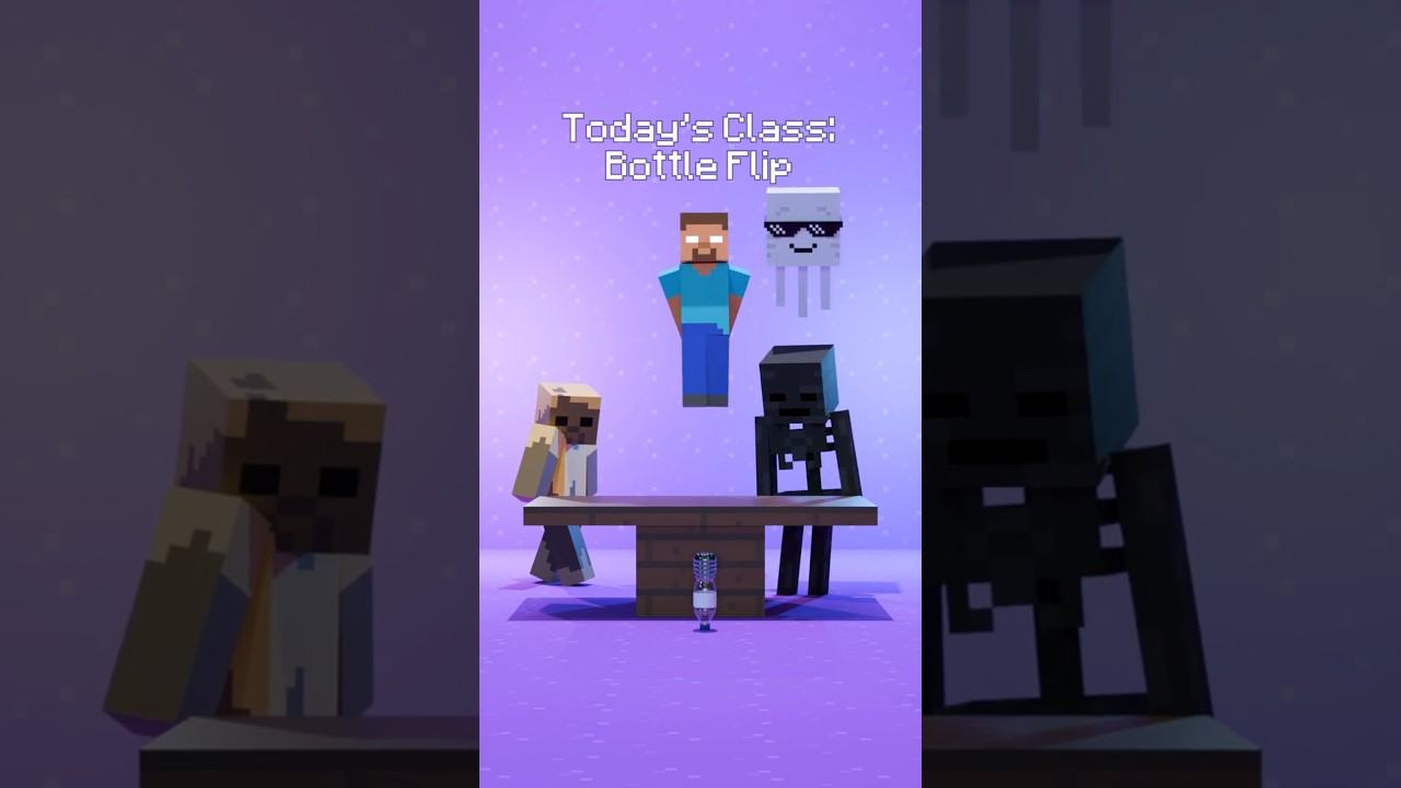 The Monster School: A New Lesson | BOTTLE FLIP🔥✨😱