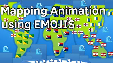 I tried to make a flag mapping animation using only EMOJIS