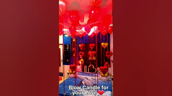 Amazing Romantic Couple Room Decoration #love #surprise #Birthday #Romantic