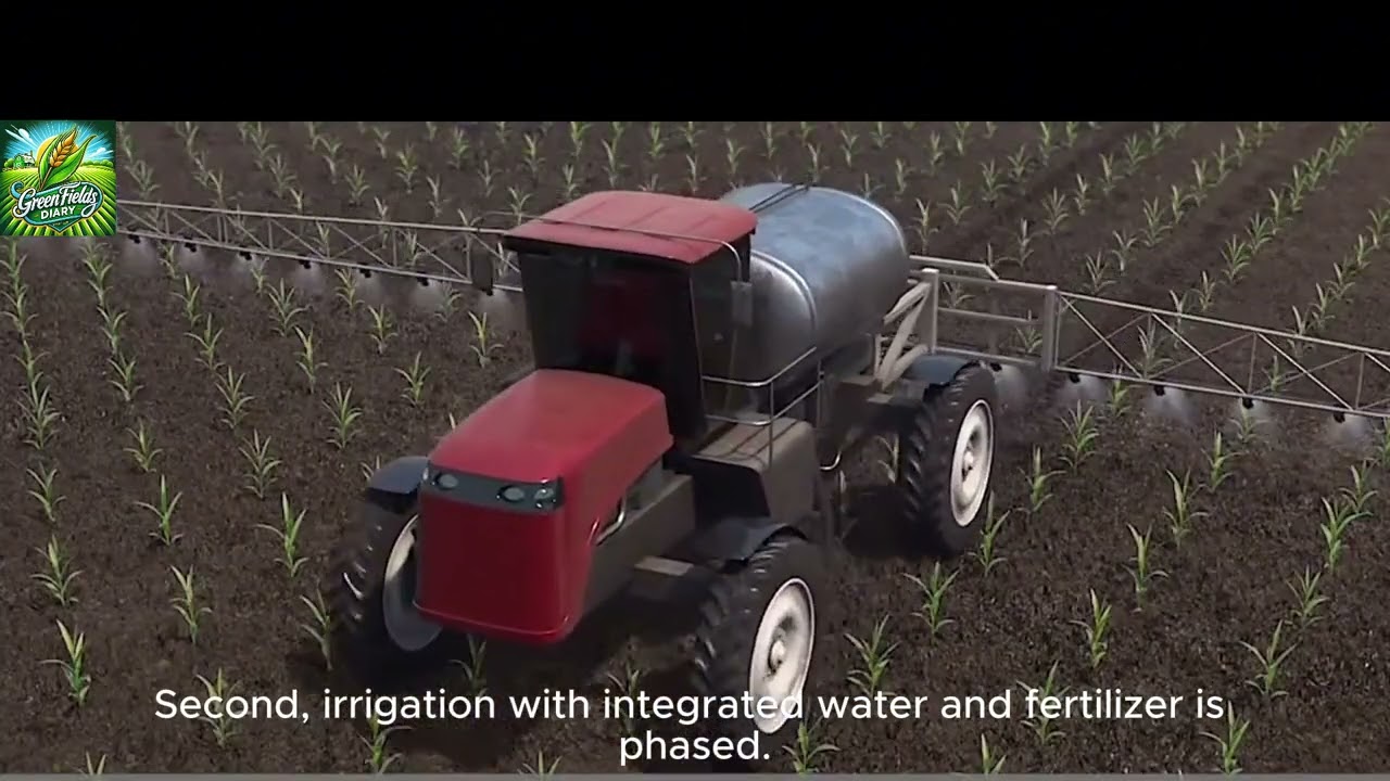 Israel's unique planting technology, underground irrigation and drip irrigation for growing corn!