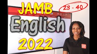 JAMB CBT English 2022 Past Questions 23 - 40 screenshot 3