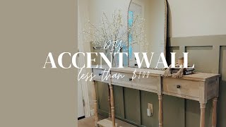 DIY Accent Wall | Entryway Makeover