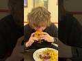 Trying the double donut burger