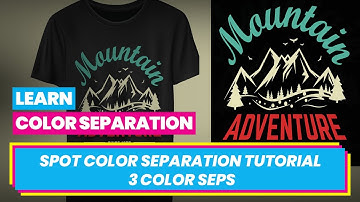 How to Do Spot Color Separation in Photoshop for Screen Printing - 3 Color Seps