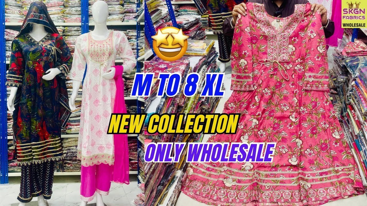 Madina Wholesale Readymade Dresses M To 8XL 🤩Plus Size.s Available Hyderabad @skgnfabrics4322 
