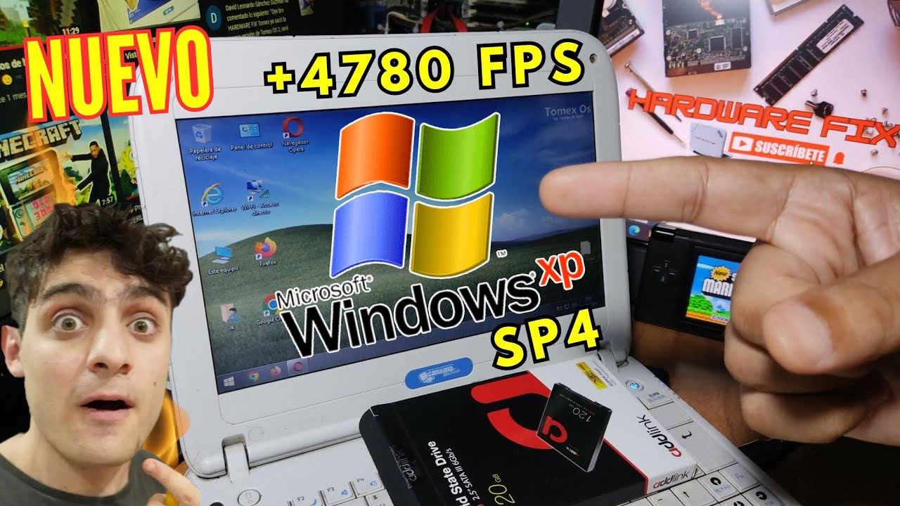 ⚡ Así Probé Windows XP SP4 en la Netbook G3 - YouTube