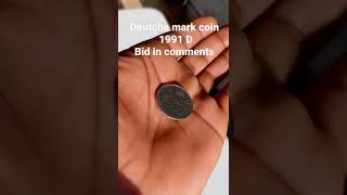 Deutche mark coin 1991 D