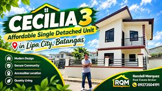 Affordable CECILIA 3 SINGLE DETACHED | House and Lot for Sale in Lipa Batangas | RL Carmel Heights