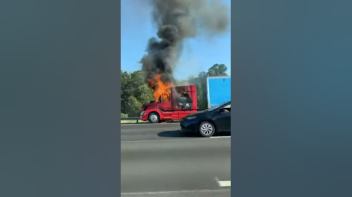 Amazon semi truck catches fire on Virginia highway